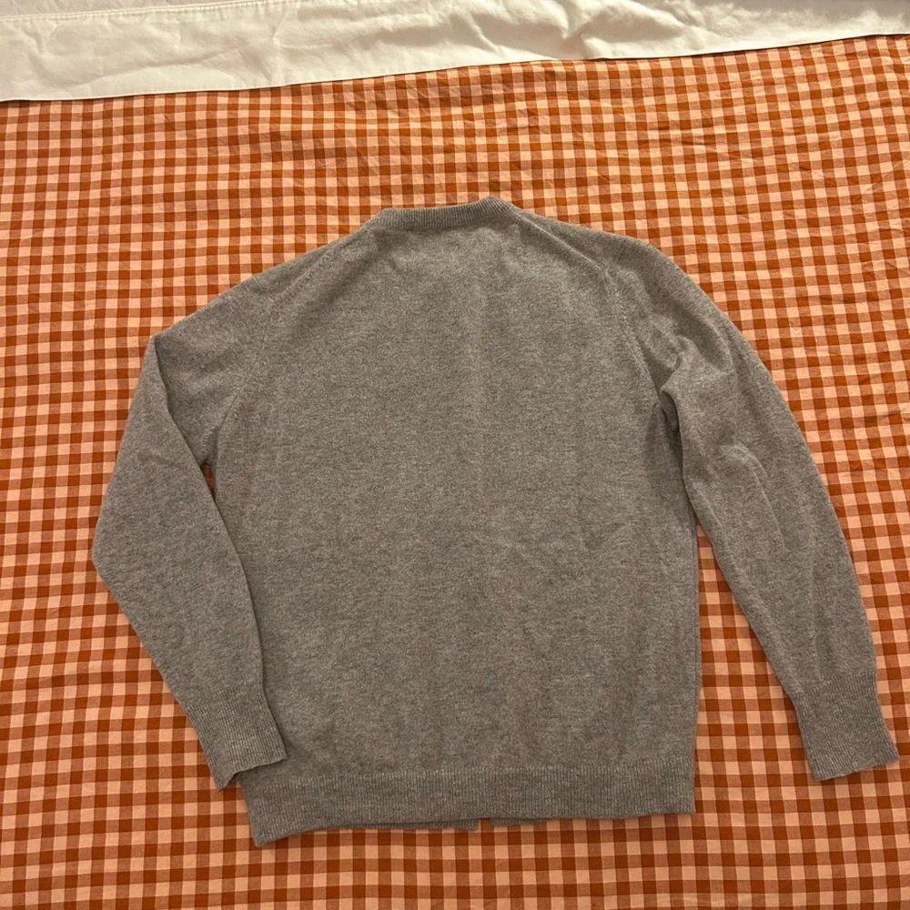 Vintage 1960s Dalton 100% Virgin Cashmere Grey cardigan - M - Picture 3 of 5